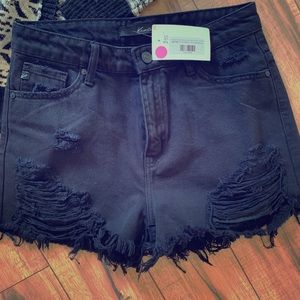 Kancan high waist black shorts! Size (medium5/6/7)
